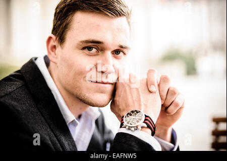 Berlin, Deutschland. 30. Oktober 2014. Die Ruderer und Olympic Champion (2012) im Rudern acht posiert auf 30. Oktober 2014 in Berlin, Deutschland. Foto: picture Alliance/Robert Schlesinger/Dpa/Alamy Live News Stockfoto