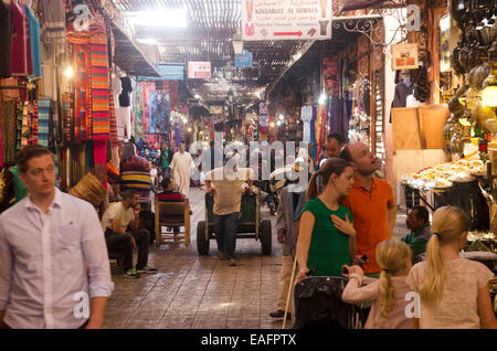 Souk in Marrakesch Marokko Stockfoto