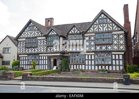 Churches Mansion ist ein Fachwerkhaus in der Hospital Street in Nantwich, Cheshire, England, Großbritannien Stockfoto