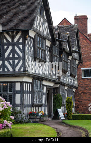 Churches Mansion ist ein Fachwerkhaus in der Hospital Street in Nantwich, Cheshire, England, Großbritannien Stockfoto