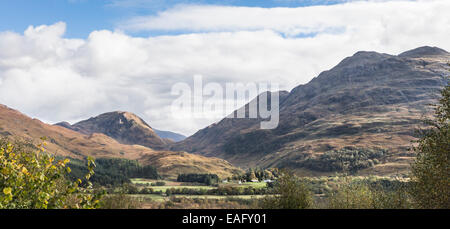 Blick über Glen Ure in Argyll in Schottland. Stockfoto