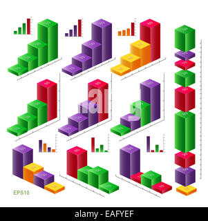 Vektor-Infografiken Elemente set Stockfoto