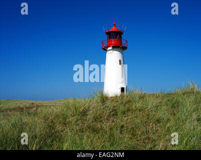 Leuchtturm von Liste, Westellenbogen, Insel Sylt, Schleswig-Holstein Stockfoto