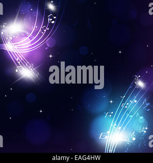 abstrakte Musik fest mehrfarbiger Hintergrund für Party-events Stockfoto