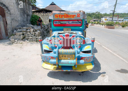 Jeepney Bus, Insel Bohol, Philippinen, Südostasien Stockfoto