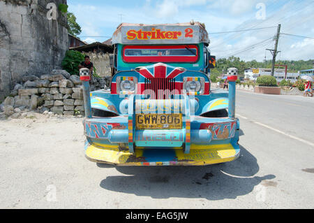 Jeepney Bus, Insel Bohol, Philippinen, Südostasien Stockfoto