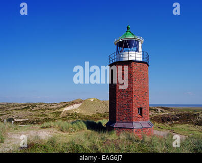 Alter Leuchtturm von Kampen, Insel Sylt, Schleswig-Holstein, Deutschland Stockfoto