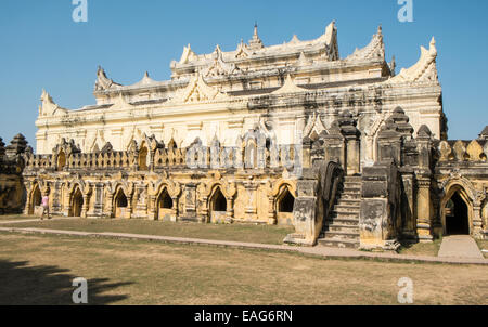 Buddhistische Tempel mich Nu Eiche Kyaung, Mandalay, Birma, Myanmar, Südostasien, Asien, Stockfoto