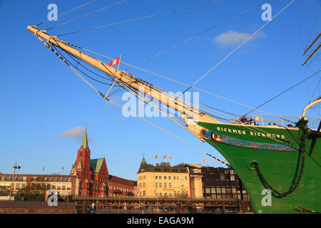 Museum Segelschiff Rickmer Rickmers, Hamburger Hafen, Deutschland, Europa Stockfoto