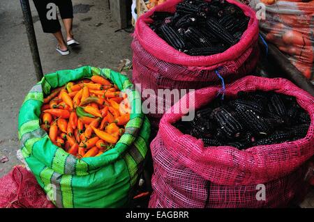 Erhltlich Aji - Escabeche - Markt in TUMBES. Abteilung von Tumbes. Peru Stockfoto