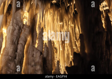 Die Castellana Höhlen sind ein bemerkenswert Karst-Höhlensystem befindet sich in der Gemeinde von Castellana Grotte, Italien Stockfoto