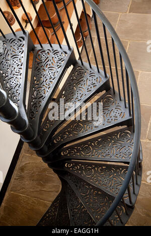 Eiserne Wendeltreppe Treppe Stockfoto