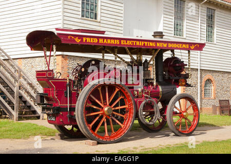 Roter Fairground Traction Motor Stockfoto