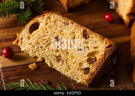 Hausgemachte Panettone Obst Kuchen bereit für Weihnachten Stockfoto