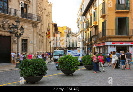 Placa de Cort, Palma De Mallorca, Balearen, Spanien Stockfoto