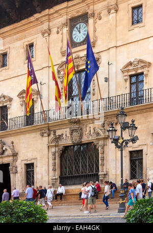 Rathaus von Palma De Mallorca, Balearen, Spanien Stockfoto