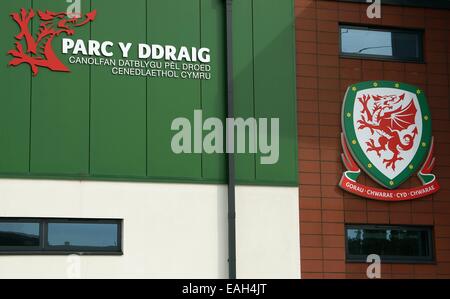 The Football Association of Wales (FAW) Internationaler Fußballtrainingsort namens Dragon Park in der Stadt Newport South Wales GB UK 2014 Stockfoto