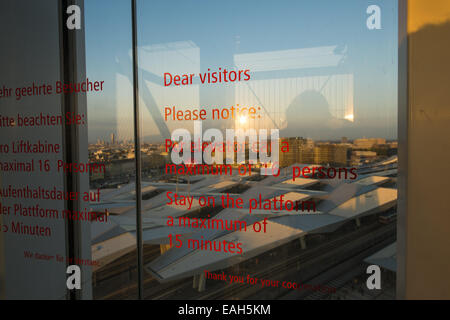 Hauptbahnhof Wien, Wiener Hauptbahnhof, Hauptbahnhof Wien, Architekt, Holz, Hoffmann, Wimmer, Österreich, Wien, 10. Dis Stockfoto