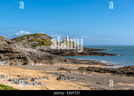 Murmelt, Leuchtturm, Swansea, Wales, UK Stockfoto