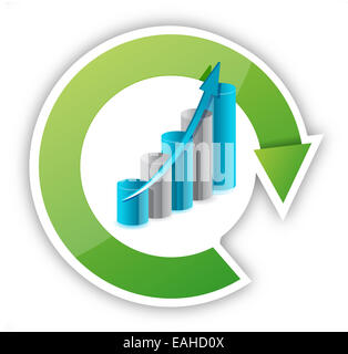 Zyklus und Grafik illustration Stockfoto