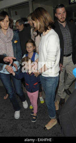 Ankunft in Nizza Flughafen mit prominenten: Sophia Coppola wo: Nizza, Frankreich: 13. Mai 2014 Stockfoto