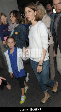 Ankunft in Nizza Flughafen mit prominenten: Sophia Coppola wo: Nizza, Frankreich: 13. Mai 2014 Stockfoto