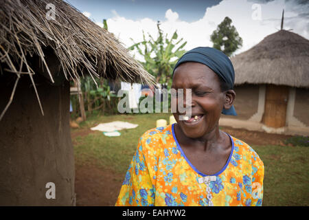 Porträt einer Frau - Bukwo District, Uganda. Stockfoto