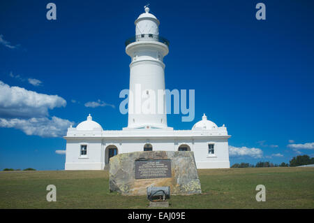 Die Macquarie Lighthouse auch bekannt als South Head oberen Light war der erste und längste Umhüllung Leuchtturm Ort in Australien Stockfoto