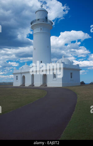 Die Macquarie Lighthouse auch bekannt als South Head oberen Light war der erste und längste Umhüllung Leuchtturm Ort in Australien Stockfoto