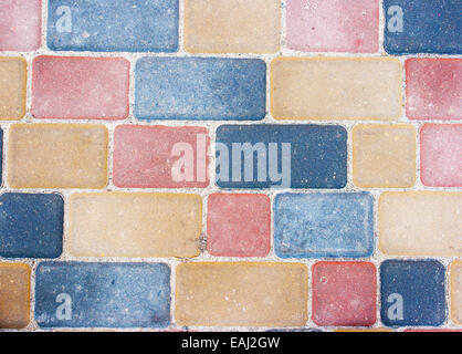 farbigen Hintergrund und Textur aus Steinplatten außerhalb Stockfoto