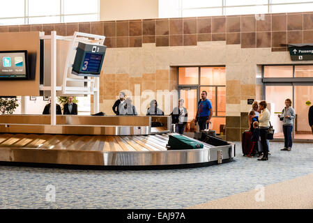 Gepäckausgabe, Flughafen Springfield-Branson, Missouri Stockfoto