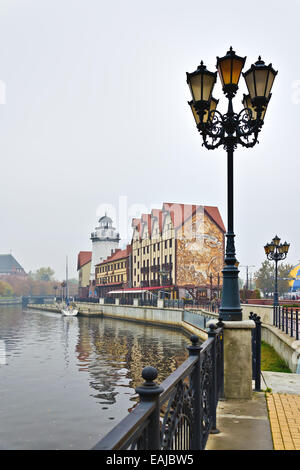 Fischerdorf - ethnographische, Handel und Handwerk Center. Kaliningrad (bis 1946 Königsberg), Russland Stockfoto