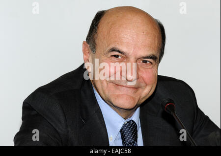 Pier Luigi Bersani Partito Democratico (Demokratische Partei). Stockfoto