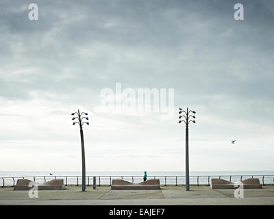 Bilder aus der Serie 'Vergnügen Prom' von Mark Reeves, Fotografien, die Erkundung der neuen Promenade Sanierung in Blackpool Stockfoto