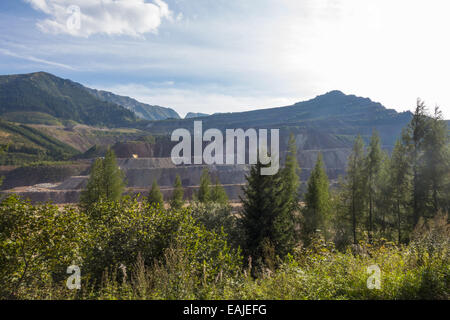 Berg Erzberg, Steiermark, Österreich Stockfoto