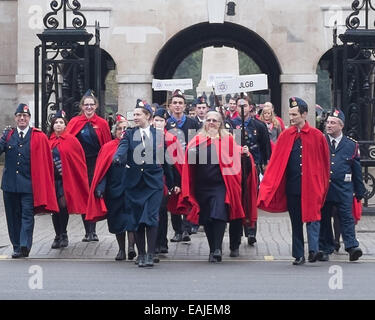 London, UK. 16. November 2014. Am Sonntag, den 16. November die Vereinigung der jüdischen Veteranen (AJEX) & Frauen vorgeführt am Cenotaph in London Credit: Geoff Shaw/Alamy Live News Stockfoto