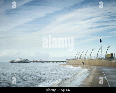 Bilder aus der Serie 'Vergnügen Prom' von Mark Reeves, Fotografien, die Erkundung der neuen Promenade Sanierung in Blackpool Stockfoto