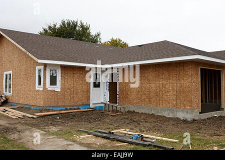 Stadthaus im Bau Saskatchewan Kanada Stockfoto