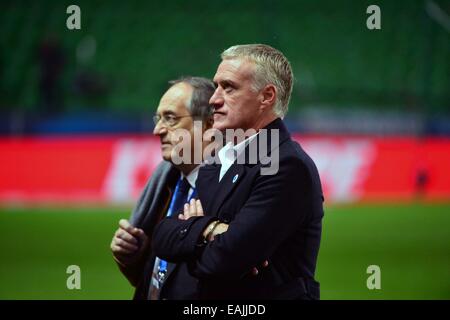 Didier DESCHAMPS/Noel LE GRAET - 14.11.2014 - Frankreich/Albanie - Match amical - Rennes - Foto: Dave Winter/Icon Sport Stockfoto