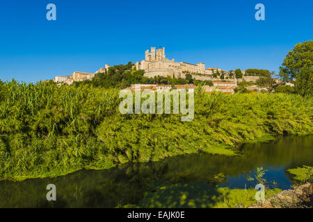 Kathedrale Saint-Nazaire, Beziers, Frankreich, Languedoc-Roussillon Stockfoto