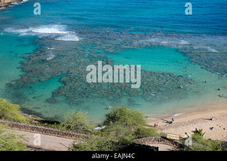 Hanauma Bay Nature Preserve, Oahu, Hawaii Stockfoto