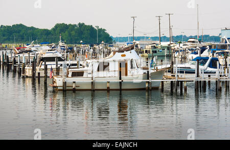 Bootshafen Süd Detroit River in der Nähe von Lake Erie Stockfoto