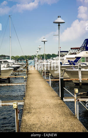 Bootshafen Süd Detroit River in der Nähe von Lake Erie Stockfoto