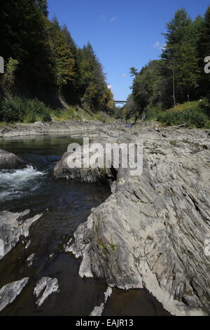 Quechee Schlucht in der Nähe von Woodstock, VT Stockfoto