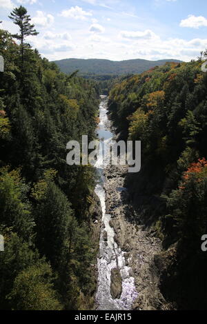 Quechee Schlucht in der Nähe von Woodstock, VT Stockfoto