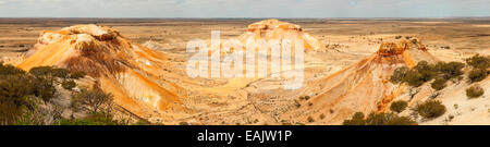 Painted Desert-Panorama, in der Nähe von Coober Pedy, Südaustralien, Australien Stockfoto