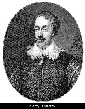 Porträt von Edmund Spenser, ca. 1552-1599, ein englischer Dichter, Historischer Druck aus Dem 19. Halbmonatsschrift, Porträt von Edmund Sp Stockfoto