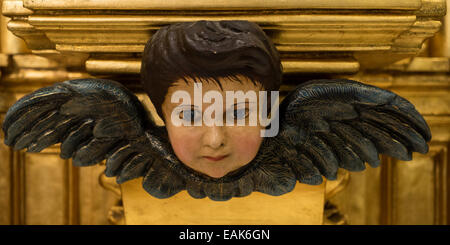 Gruselige Engel im Iglesia de Santa Ana, Triana, Sevilla Stockfoto