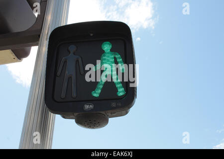 Französische Fußgängerampel Stockfoto