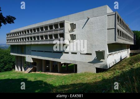 Kloster Sainte-Marie De La Tourette, Architekt Le Corbusier, Éveux, Rhône-Alpes, Frankreich Stockfoto